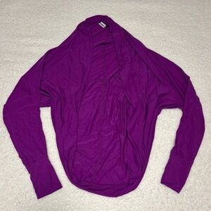 VSX Sport Victoria’s Secret Women Purple Drape Open Active Cardigan